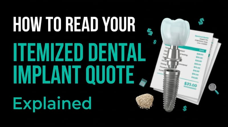 How to Read Your Itemized Dental Implant Quote: Explained