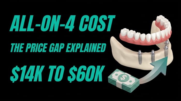 All-on-4 Cost Explained: Why Prices Range From $14,000 to $60,000