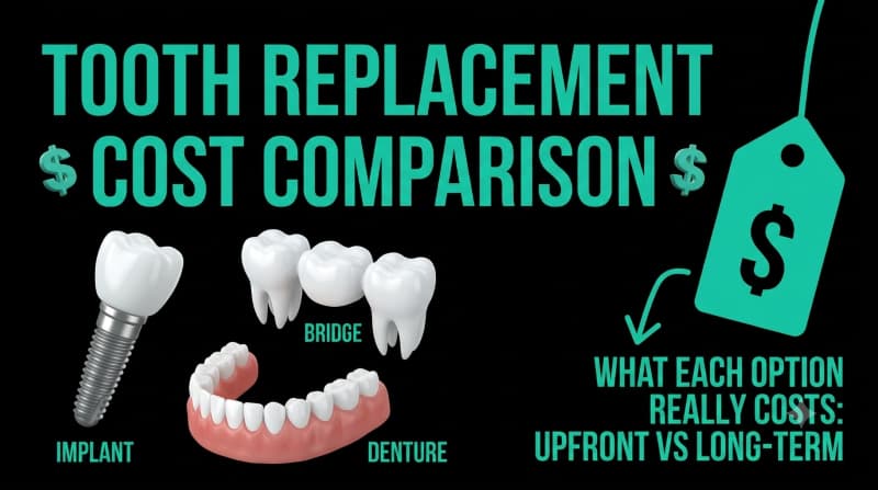 Tooth Replacement Cost Comparison: What Each Option Really Costs